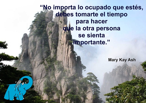 Una Enseñanza de Mary Kay Ash en la Frase del Día del Elefante Azul de Avilés
